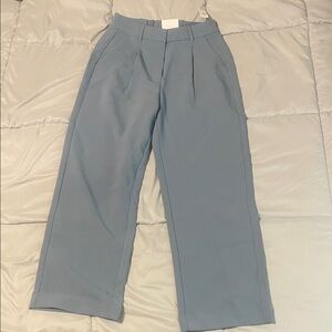 Old Navy High-Rise Blue Dress Pants With Pockets